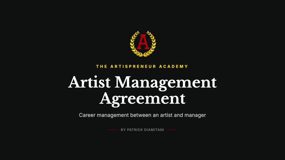 Artist Management Agreement
