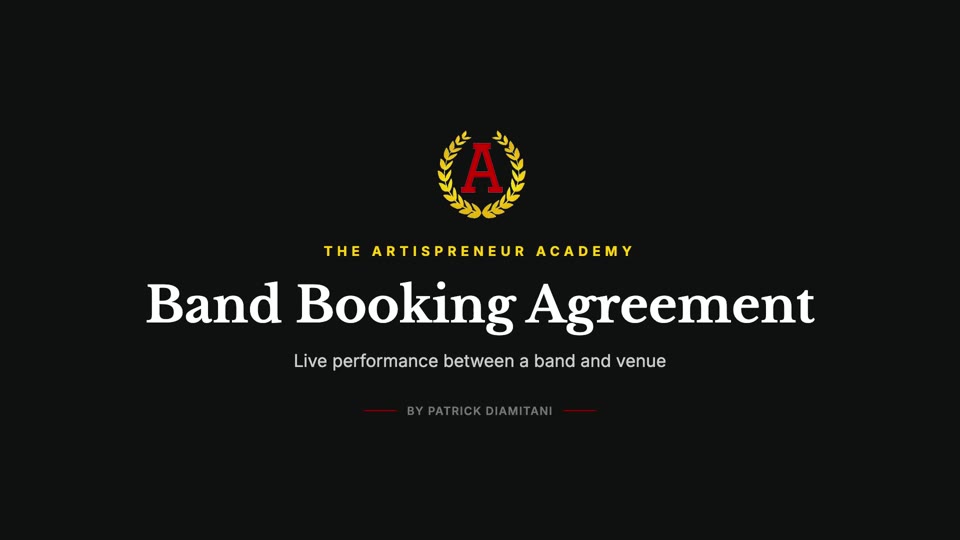 Band Booking Agreement