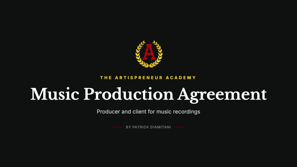 Music Production Agreement