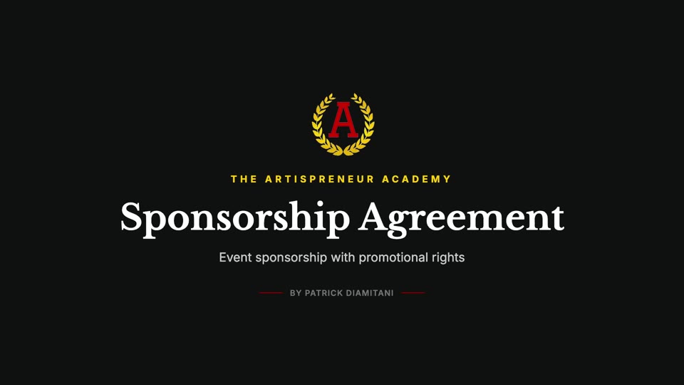 Sponsorship Agreement