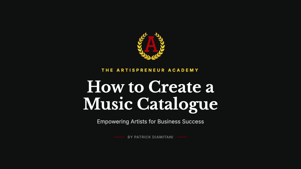 How to Create a Music Catalogue